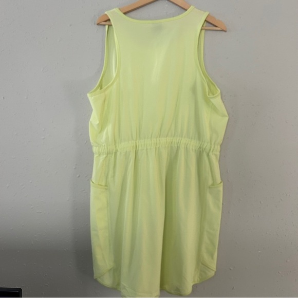 Tek Gear Neon Green Yellow Mini Dress Activewear Golf Tennis Workout NWT XL - Picture 5 of 5